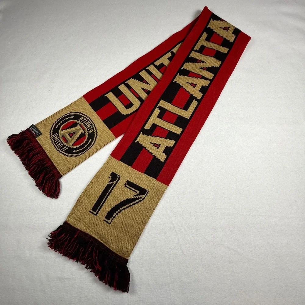 Atlanta United‎ FC Scarf #17 Ruffneck Scarves Soccer Team Fives Stripes